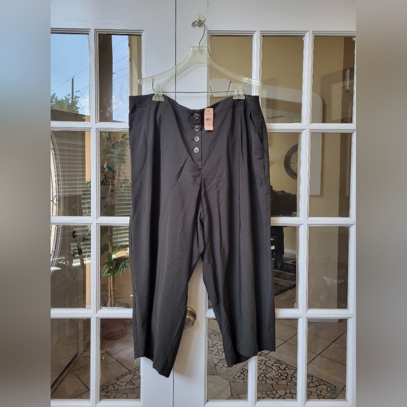 Loft Plus Button Up Cropped Pants - Picture 4 of 5